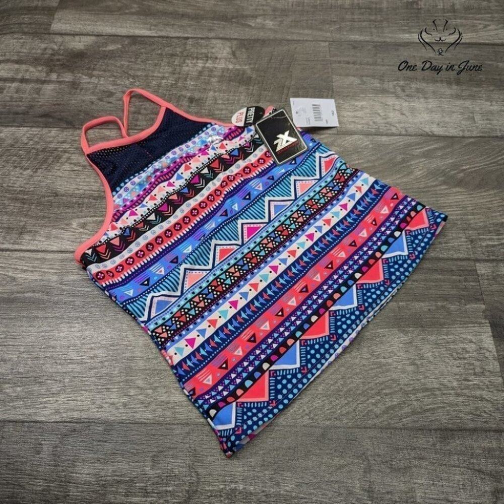 ZeroXposure Girl's Tribal Tankini Top Size 16.5